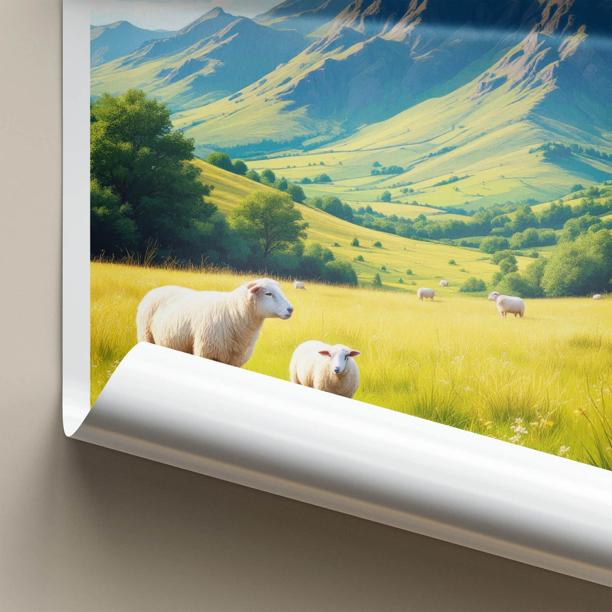 Killarney National Park Poster - Ireland Travel Art - Lush Valley Sheep Home Decor