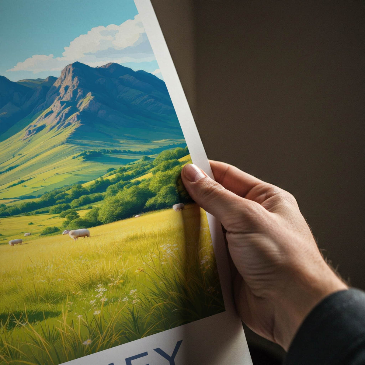 Killarney National Park Poster - Ireland Travel Art - Lush Valley Sheep Home Decor