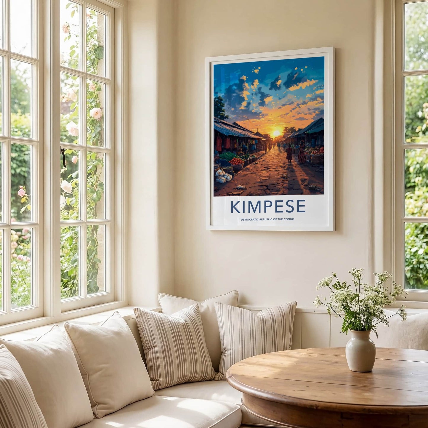 Kimpese Poster - Democratic Republic of the Congo Fine Art - Bright Sky Market Gift