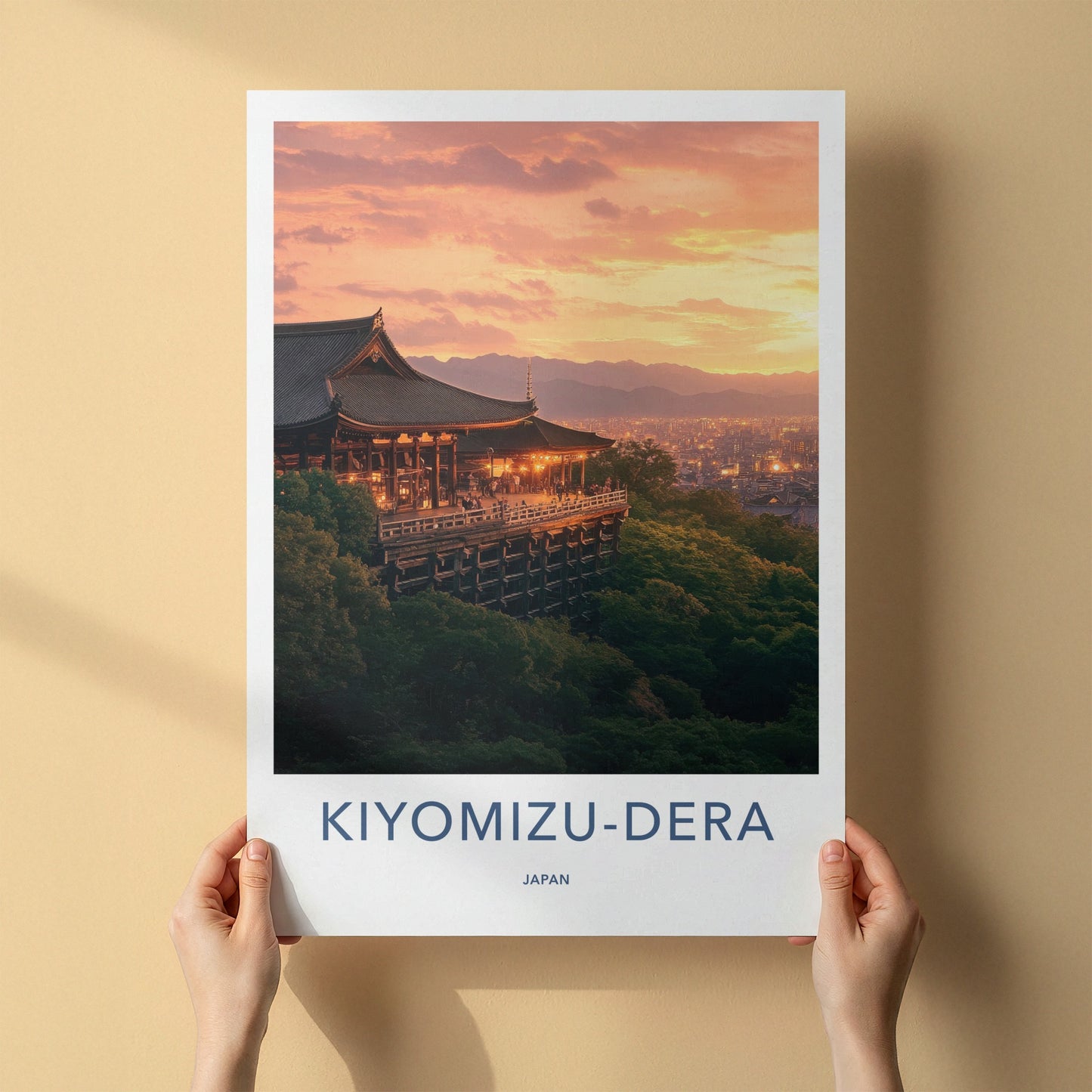 Kiyomizu-dera Poster - Japan Travel Art - Ancient Temple View Home Decor