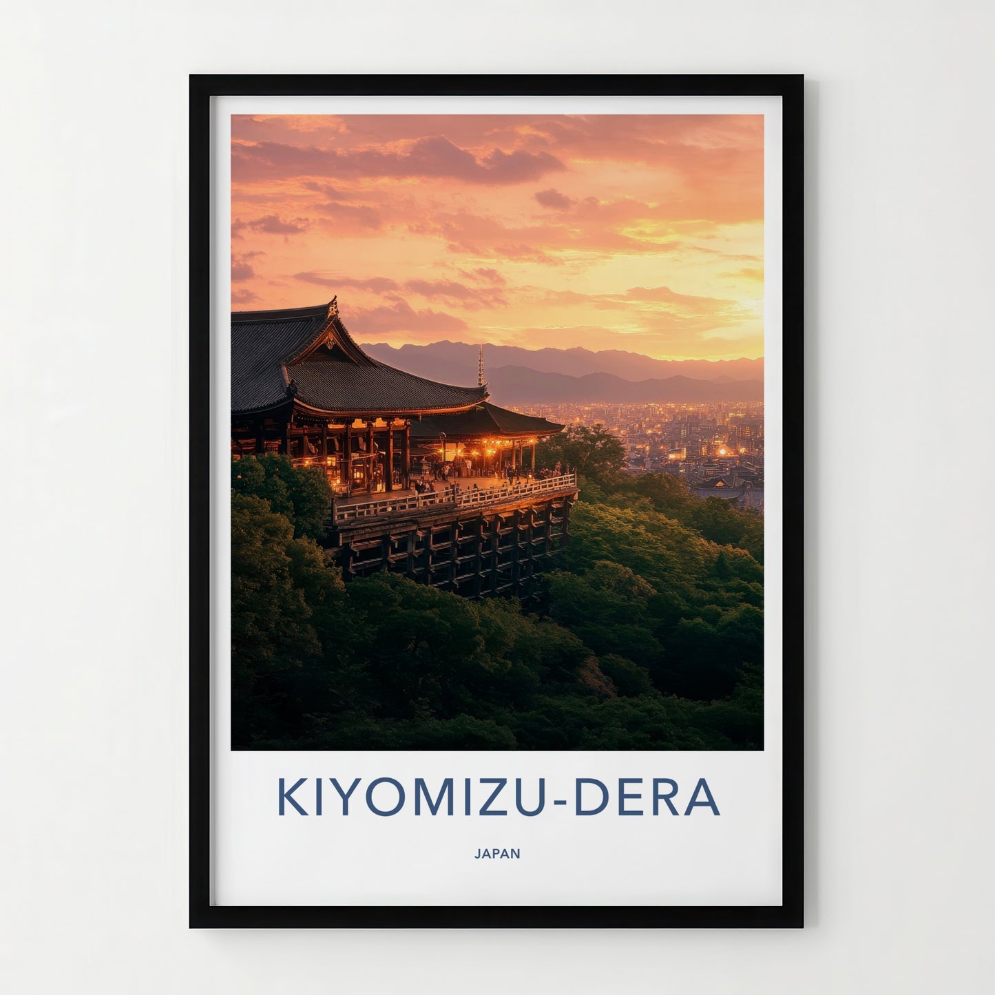Kiyomizu-dera Poster - Japan Travel Art - Ancient Temple View Home Decor
