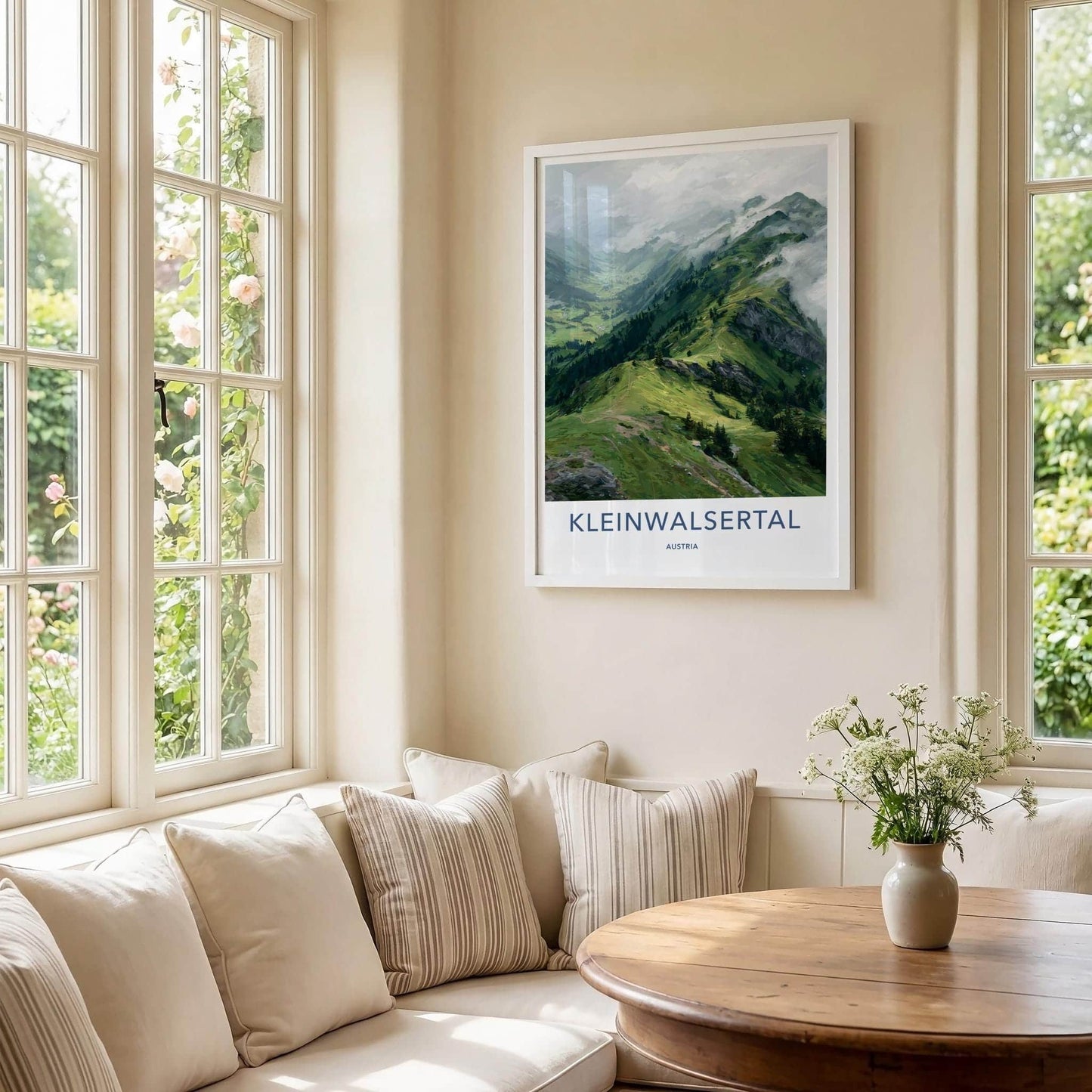 Kleinwalsertal Poster - Austria Travel Art - Green Mountain Paths Home Decor