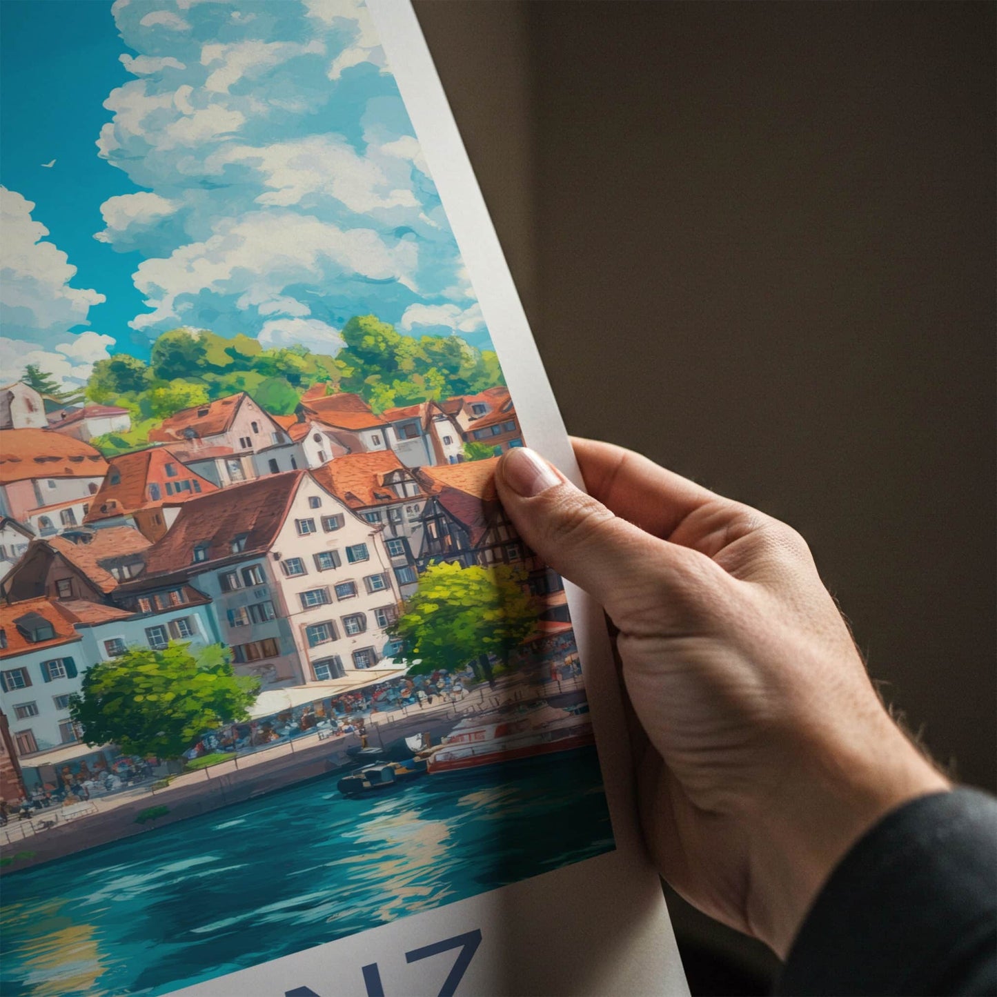 Koblenz Poster - Germany Travel Art - Historic Riverside Buildings Home Decor