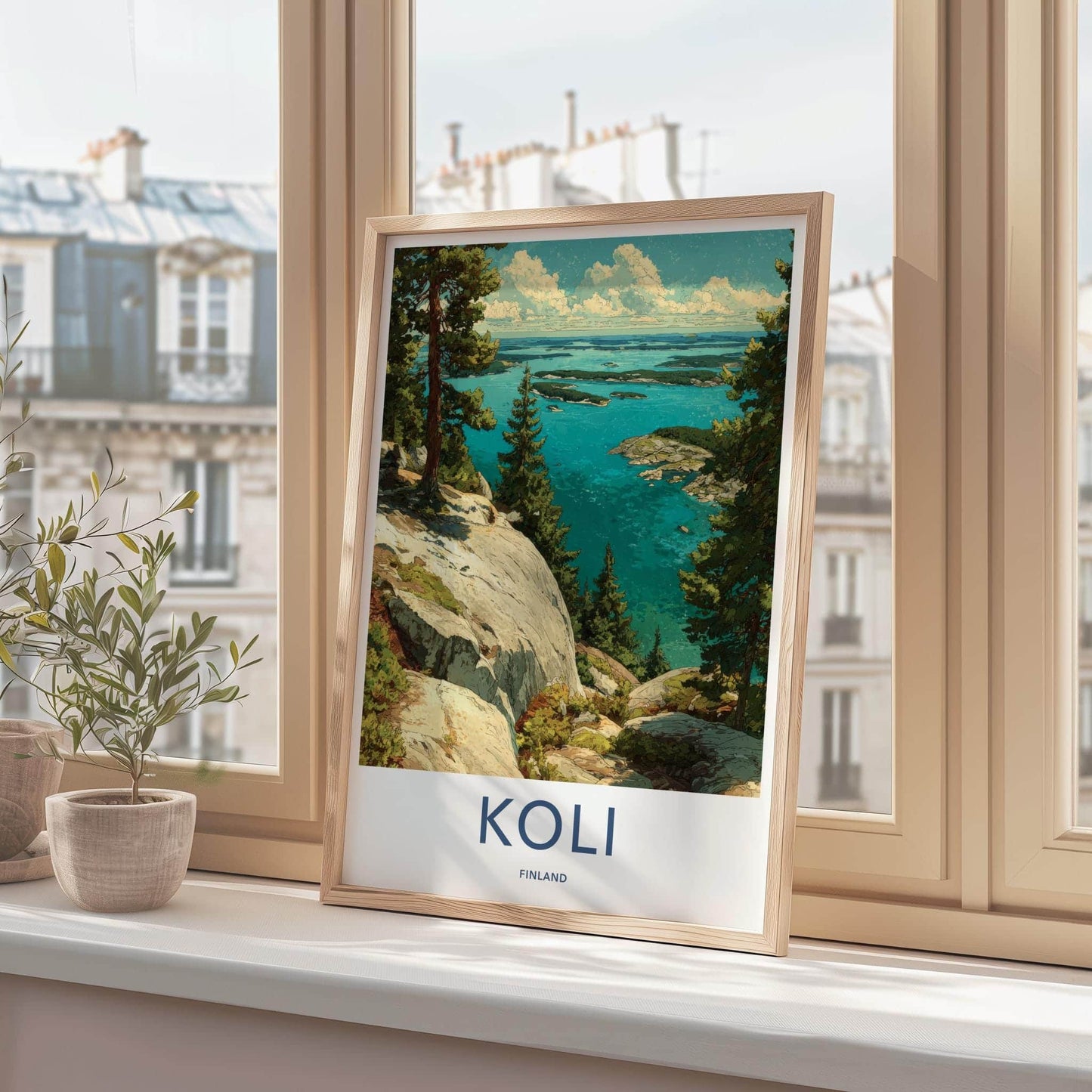 Koli Poster - Finland Travel Print - Scenic Lake Islands Wall Decor