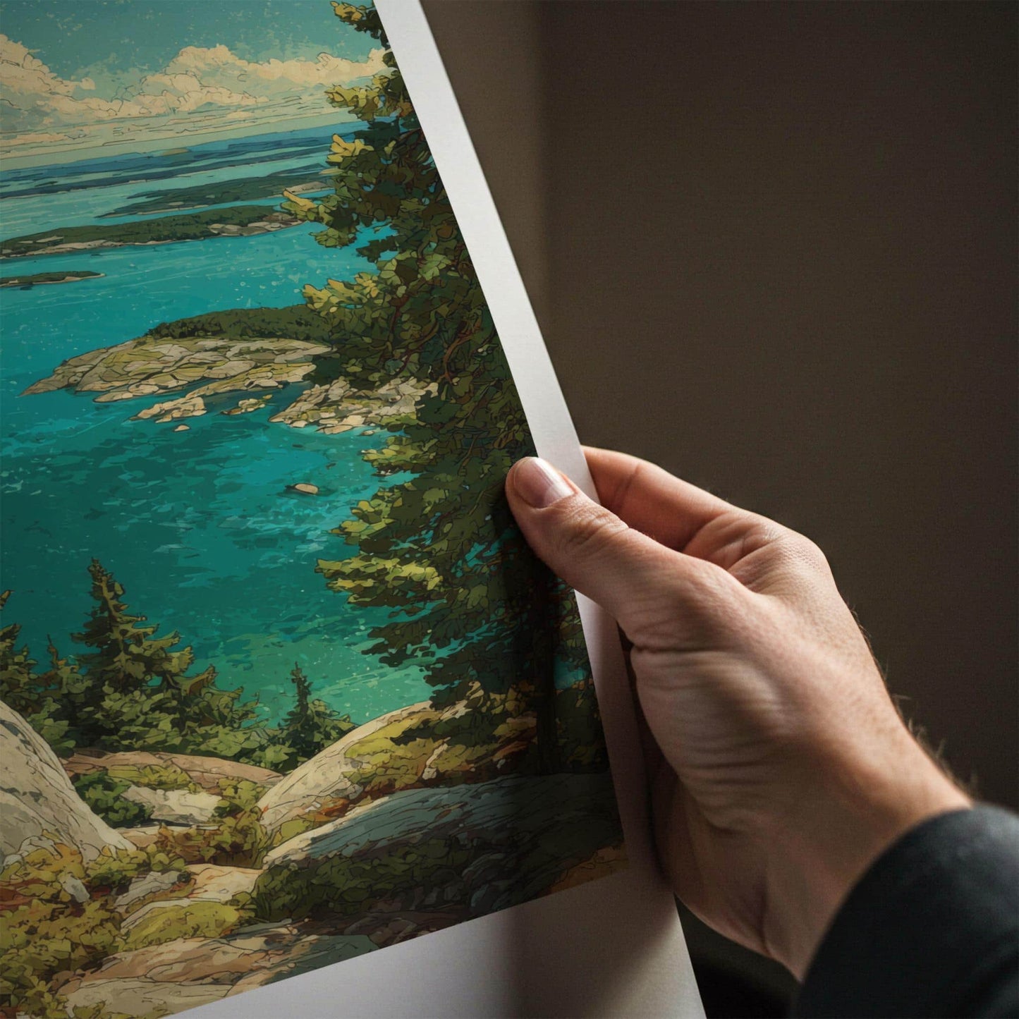 Koli Poster - Finland Travel Print - Scenic Lake Islands Wall Decor