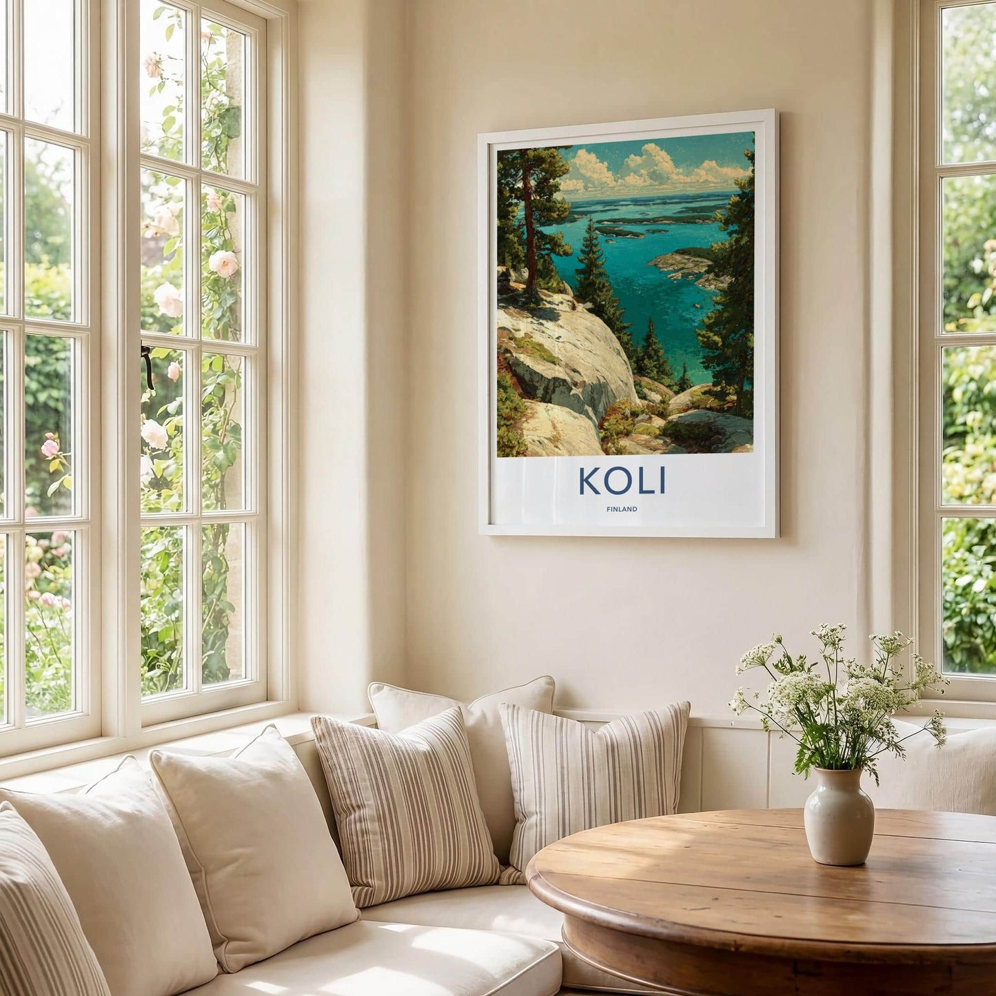 Koli Poster - Finland Travel Print - Scenic Lake Islands Wall Decor