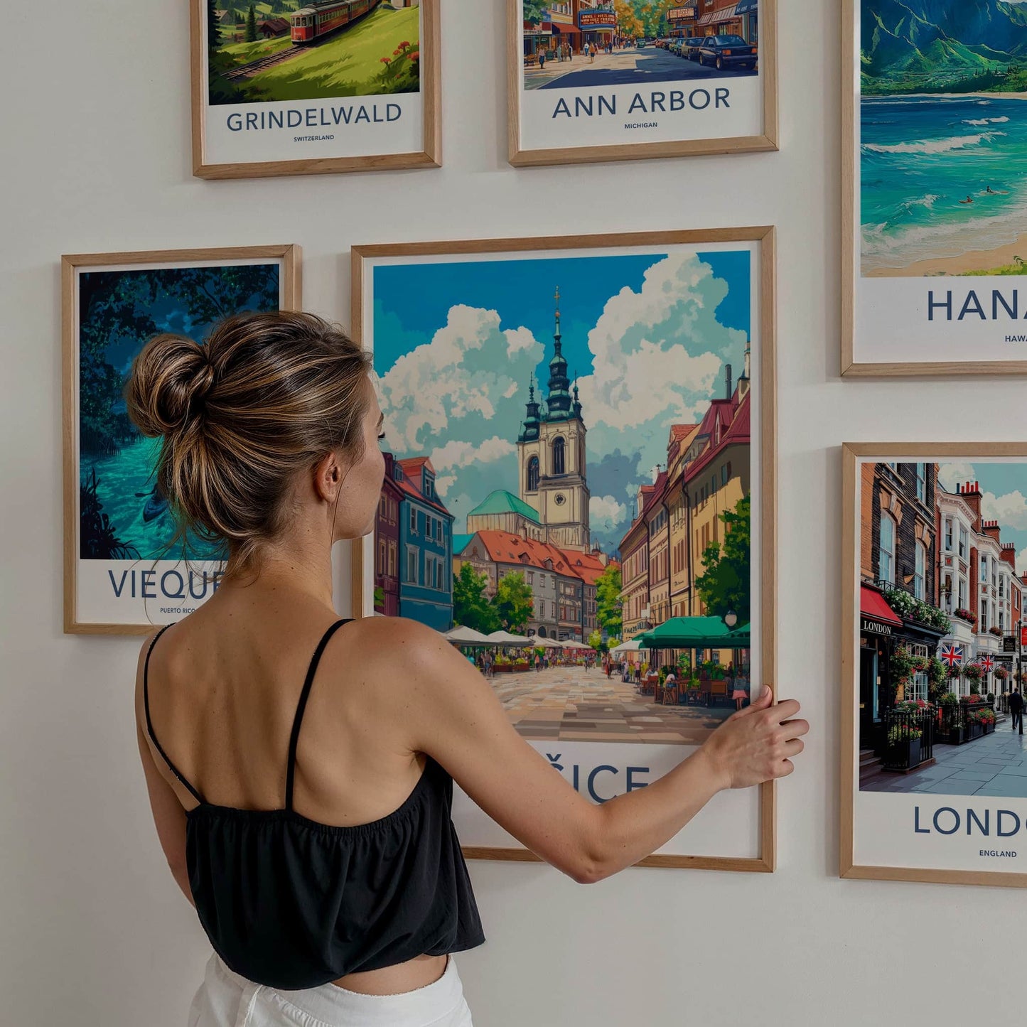 Kosice Poster - Slovakia Travel Art - Lively Cityscape Scene Wall Decor