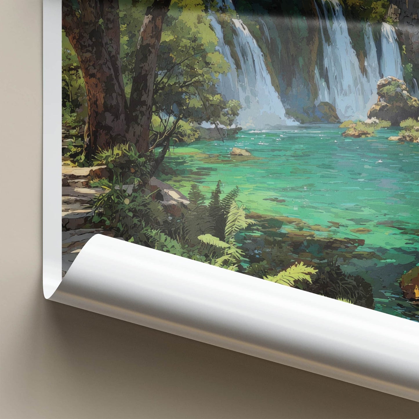 Kravica Poster - Bosnia & Herzegovina Cascading Emerald Waters Gallery Art