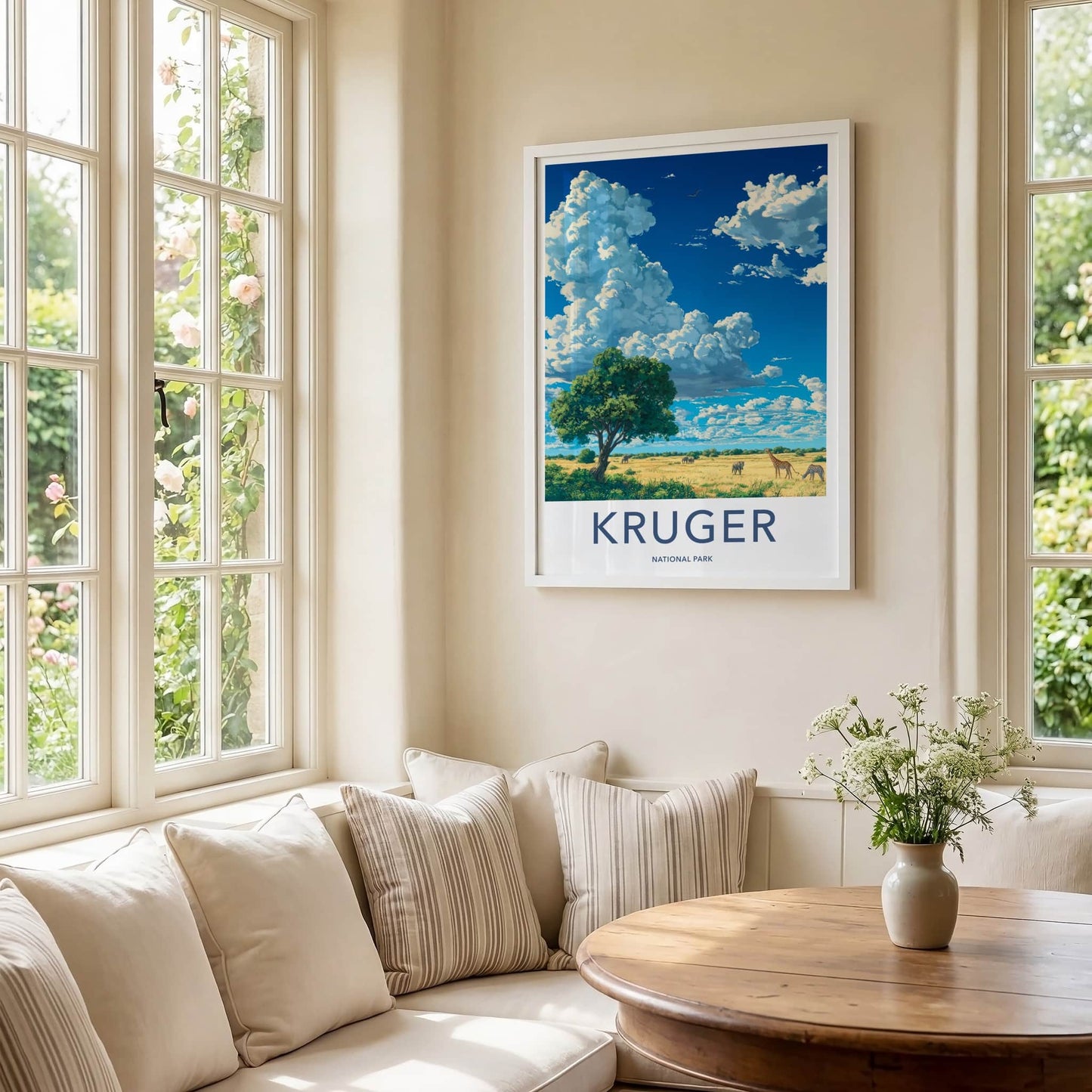 Kruger National Park Poster - South Africa Fine Art - Vibrant Savanna Wildlife Gift