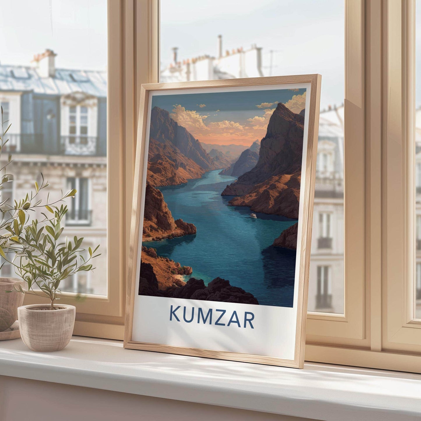 Kumzar Poster - Oman Framed Print - Deep River Canyon Framed Decor