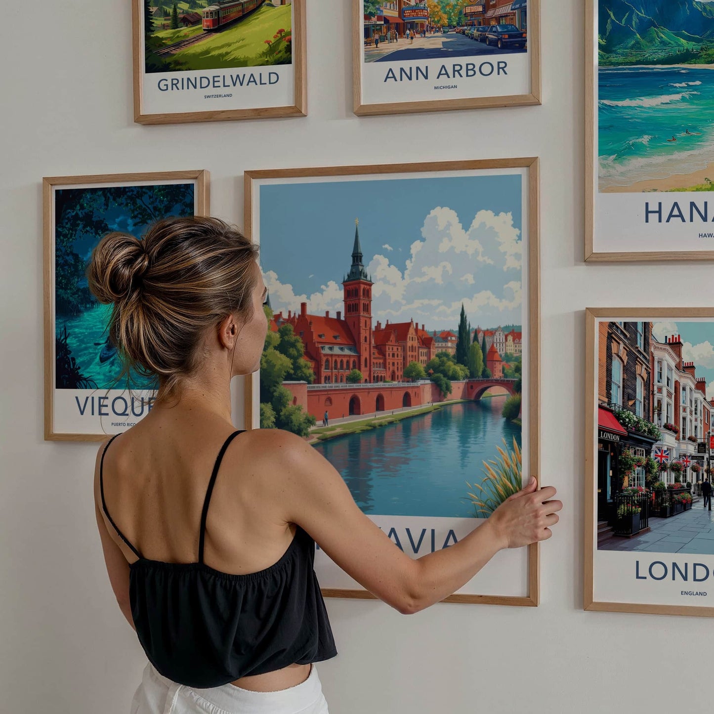 Kuyavia Poster - Poland Travel Art - Historic Riverfront Town Home Decor