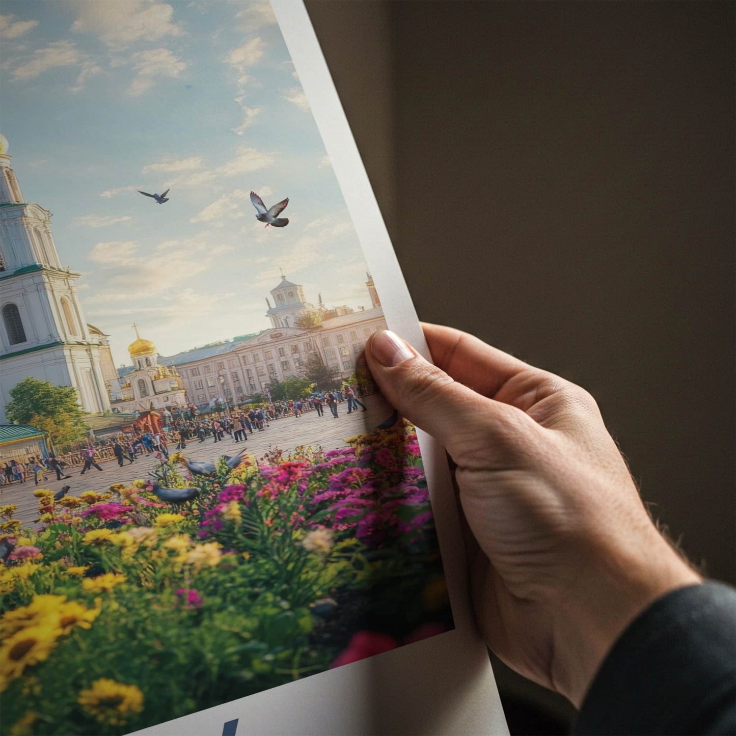 Kyiv Poster - Ukraine Travel Art - Golden Dome Cathedral Home Decor