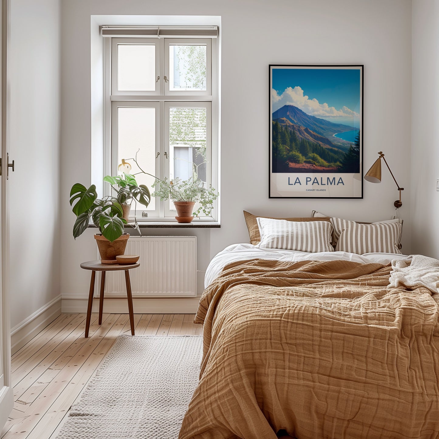 La Palma Poster - Spain Travel Art - Lush Volcanic Coast Wall Decor