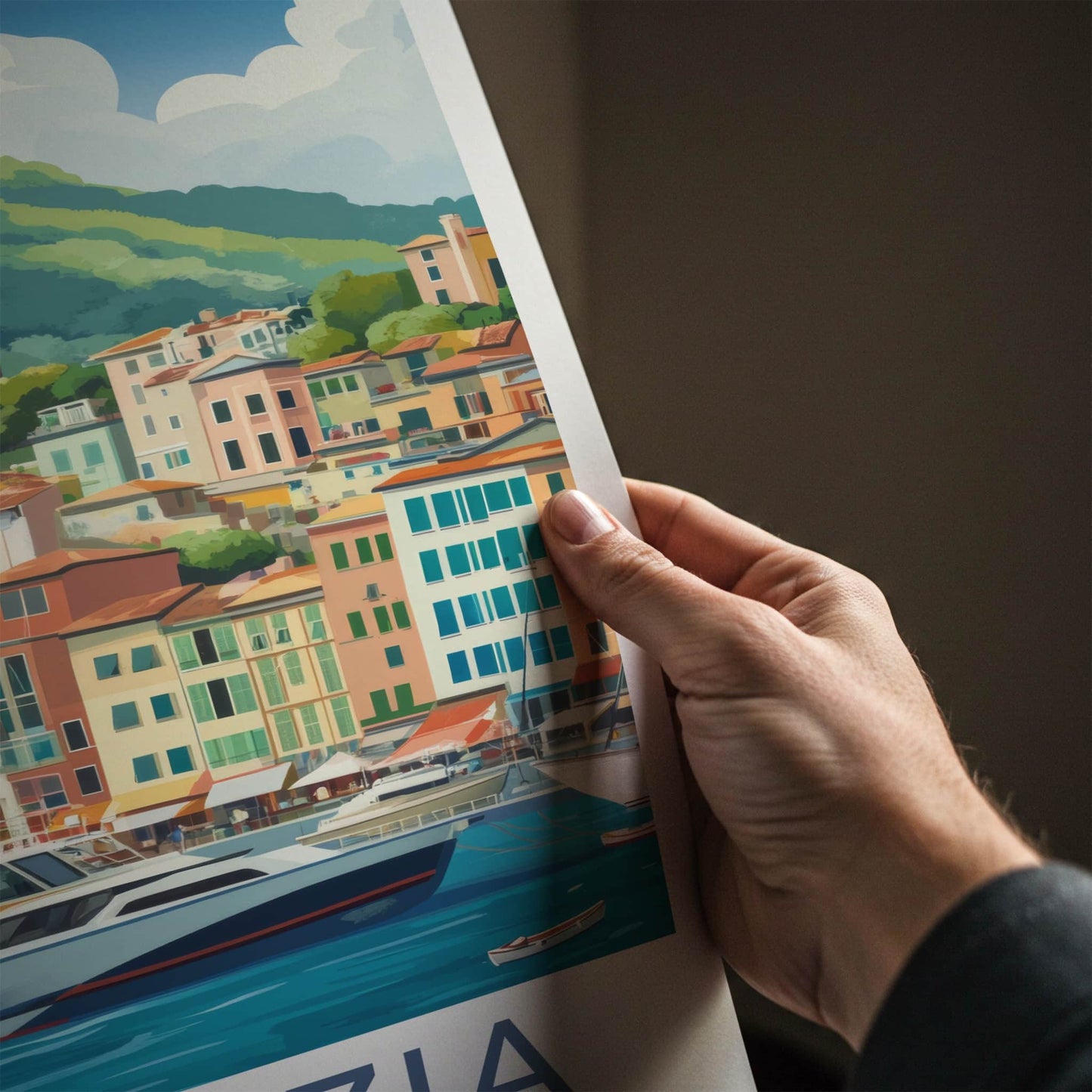 La Spezia Poster - Italy Travel Print - Vibrant Seaside Village Wall Decor