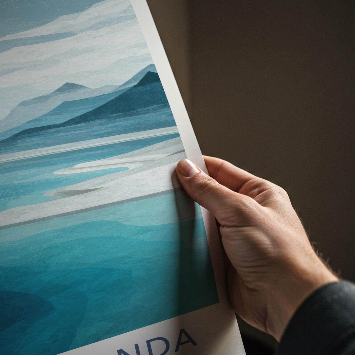 Laguna Honda Poster - Bolivia Travel Art - Turquoise Lake Mountains Home Decor