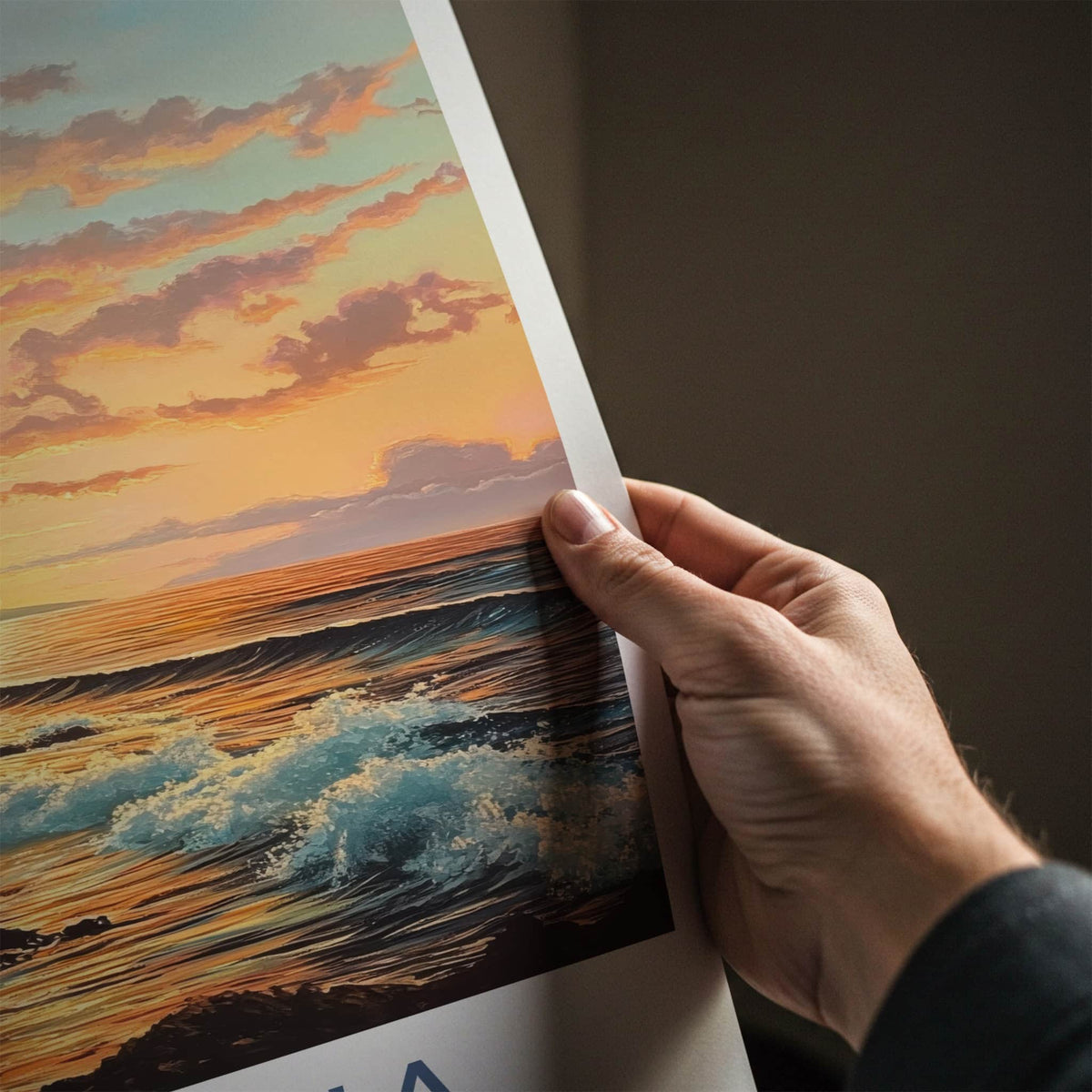 Lahaina Poster - Hawaii Travel Art - Tropical Sunset View Home Decor