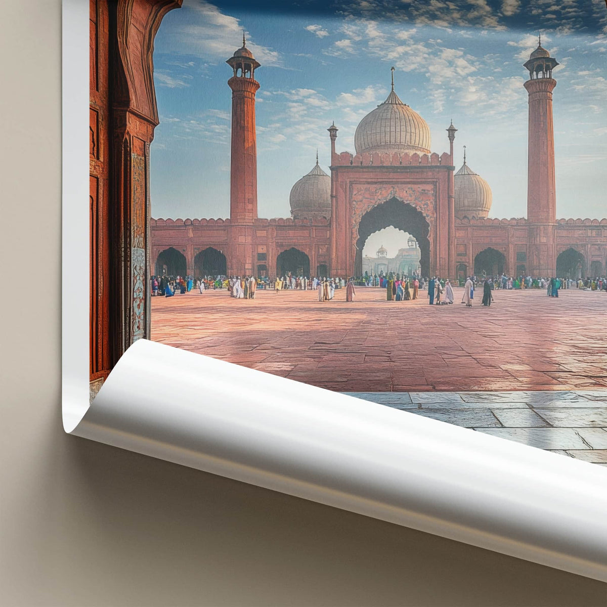 Lahore Poster - Pakistan Travel Art - Grand Archway Mosque Home Decor