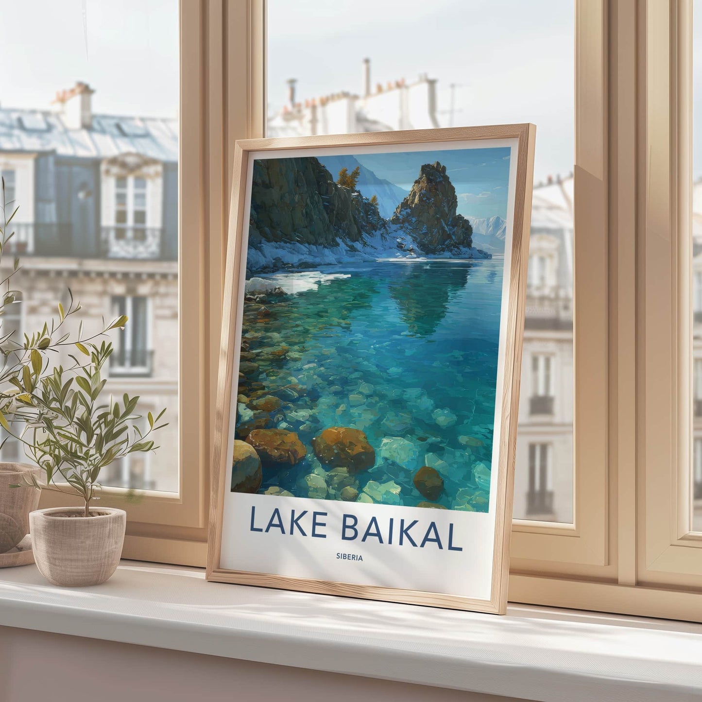 Lake Baikal Poster Russia Clear Lake Water Wall Decor