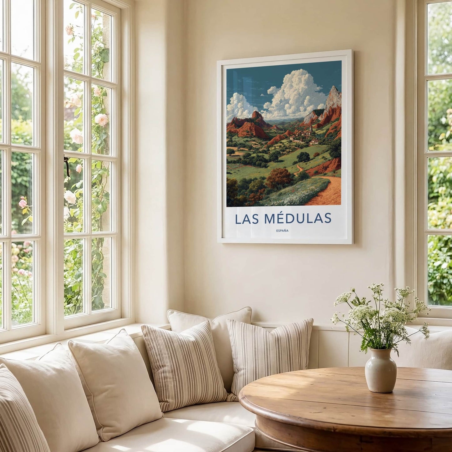 Las Medulas Poster - Spain Travel Print - Red Peaks Village Home Decor
