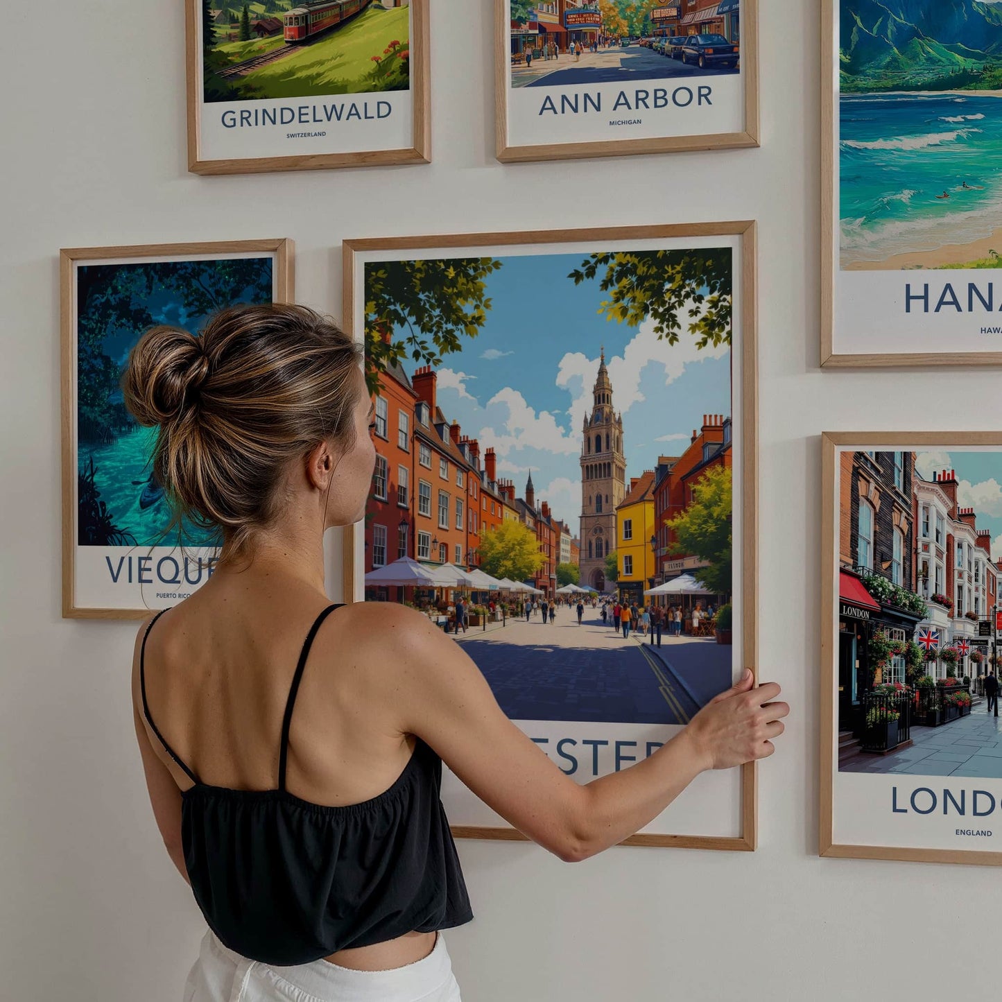 Leicester Poster - England Travel Art - Market Street Tower Home Decor