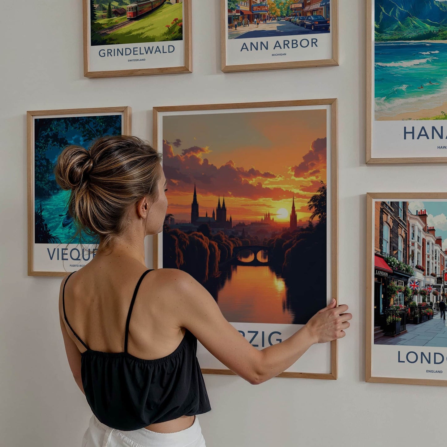 Leipzig Poster - Germany Wall Art - Vibrant Sunset Cityscape Home Decor
