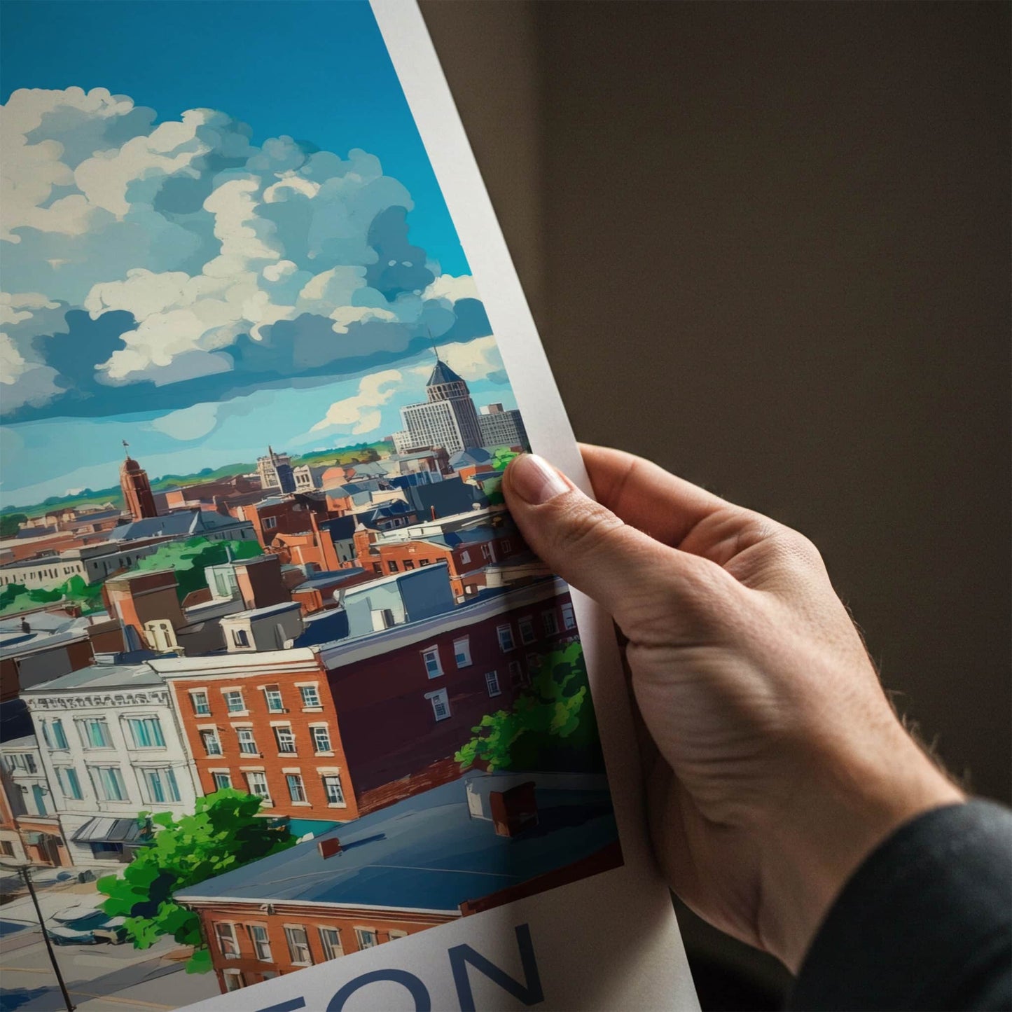 Lexington Poster - Kentucky Wall Art - Bright Cityscape Day Home Decor