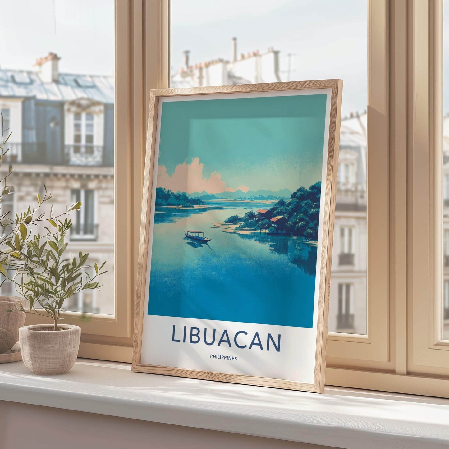 Libuacan Poster - Philippines Travel Art - Tropical Water Scene Home Decor
