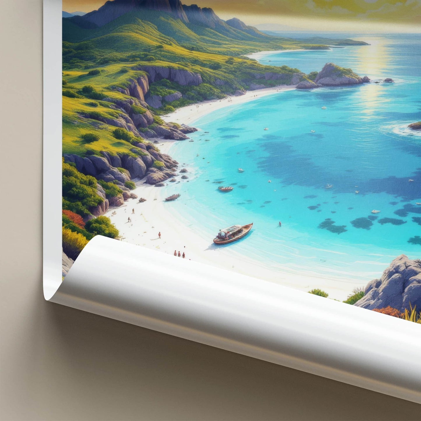 Lizard Island Poster - Australia Travel Art - Tropical Beach Sunset Wall Decor