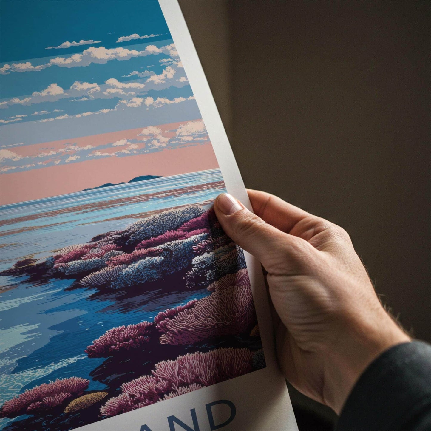 Lizard Island Poster - Australia Travel Art - Vibrant Ocean Reef Home Decor