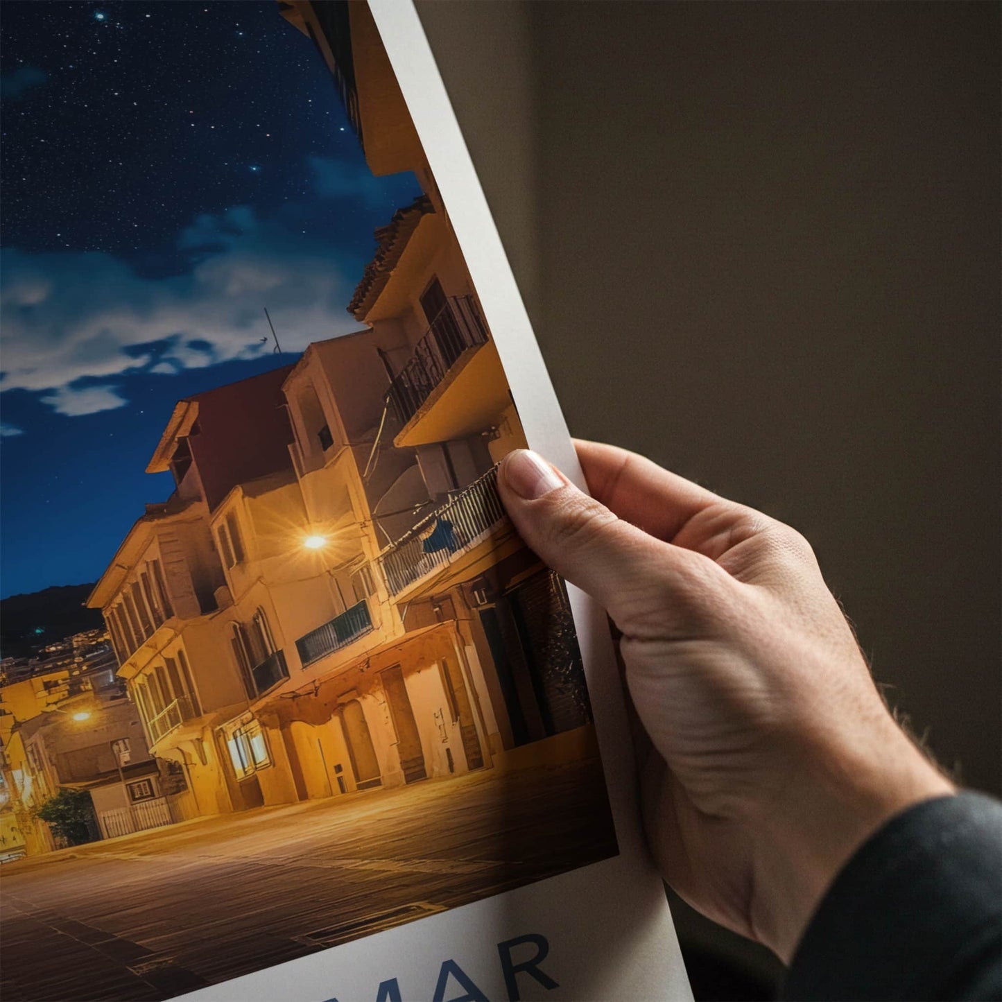 Lloret De Mar Poster - Spain Travel Art - Starry Church Scene Home Decor