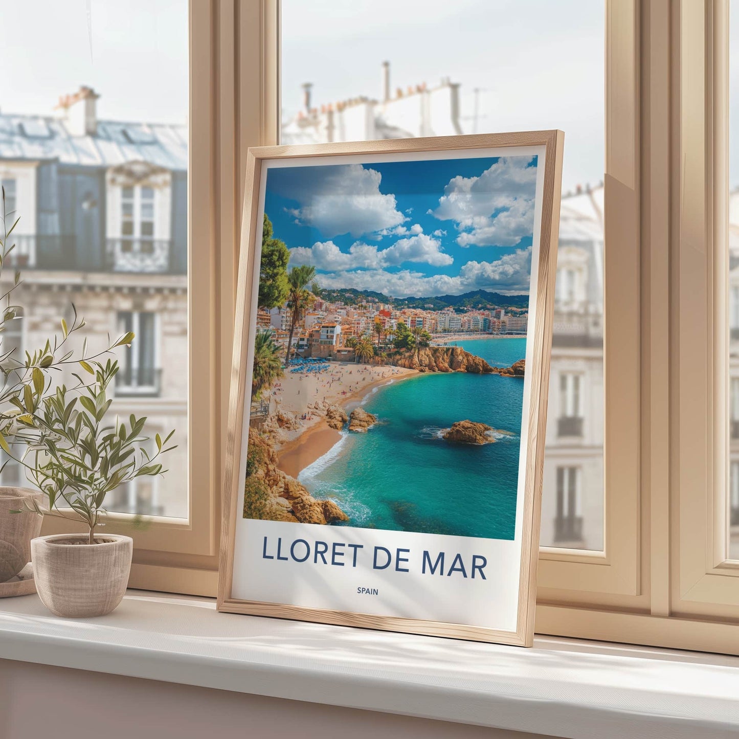 Lloret De Mar Poster - Spain Travel Art - Sunny Mediterranean Beach Home Decor