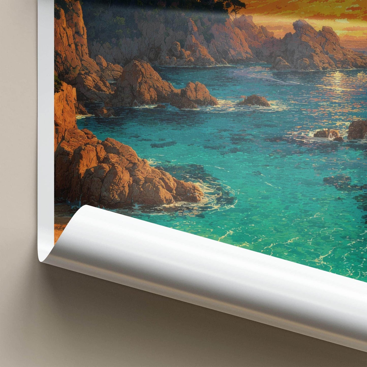 Lloret De Mar Poster - Spain Travel Art - Vibrant Ocean Sunset Home Decor