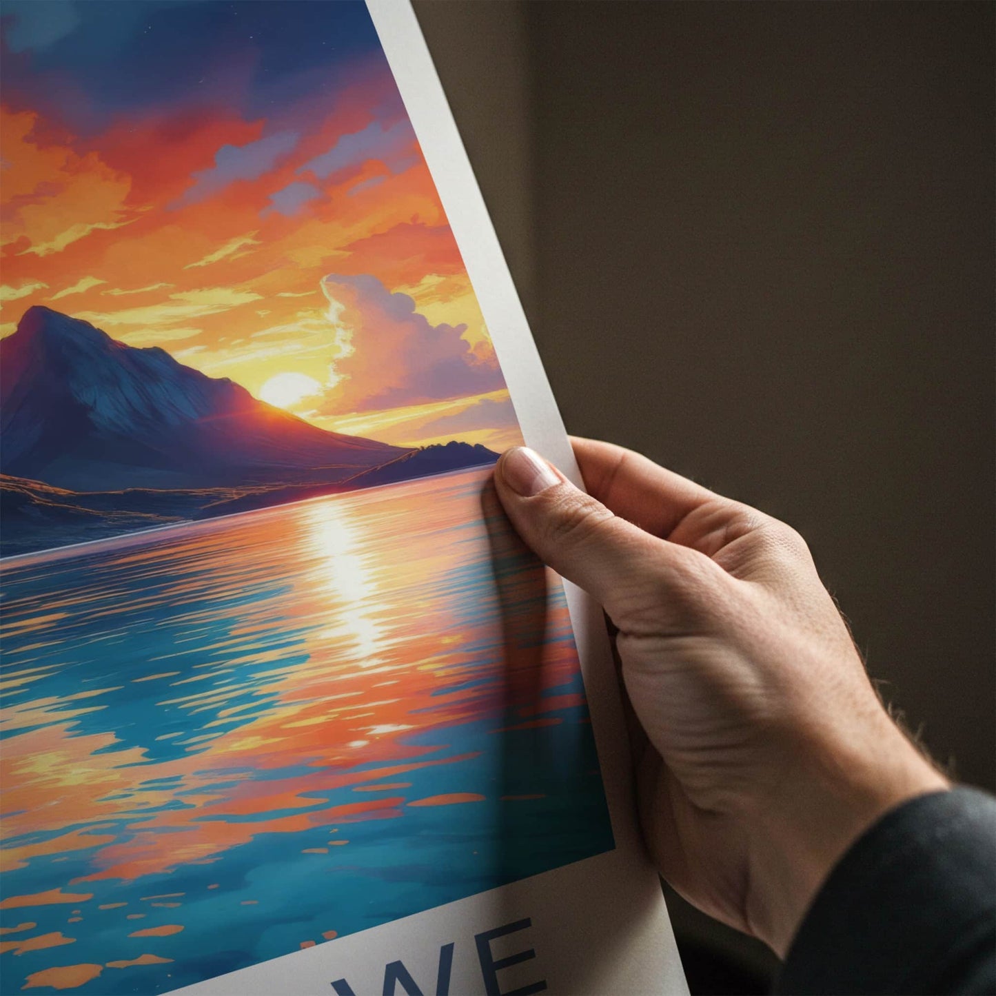 Lord Howe Poster - Australia Wall Art - Dramatic Ocean Sunset Home Decor