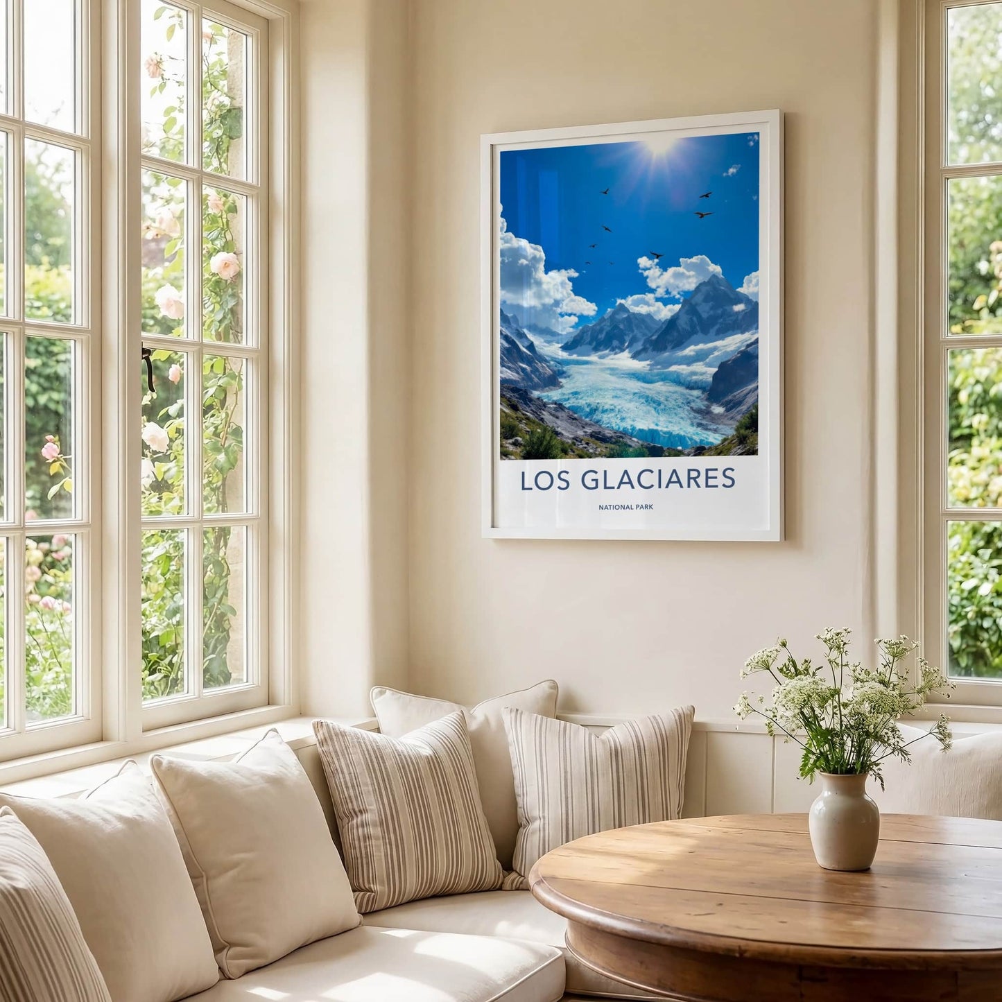 Los Glaciares National Park Poster - Argentina Wall Art - Massive Glacier View Home Decor