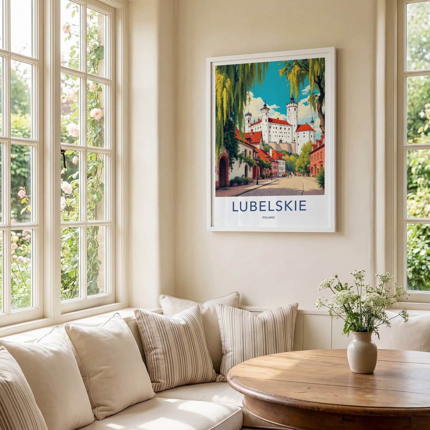 Lubelskie Poster - Poland Art Print - Historic Castle Town Wall Decor