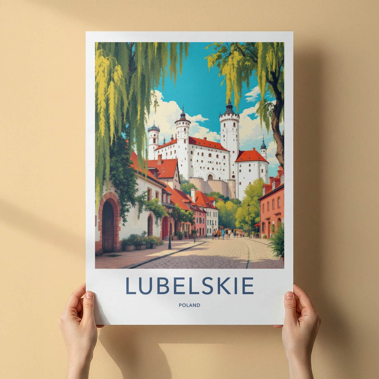 Lubelskie Poster - Poland Art Print - Historic Castle Town Wall Decor