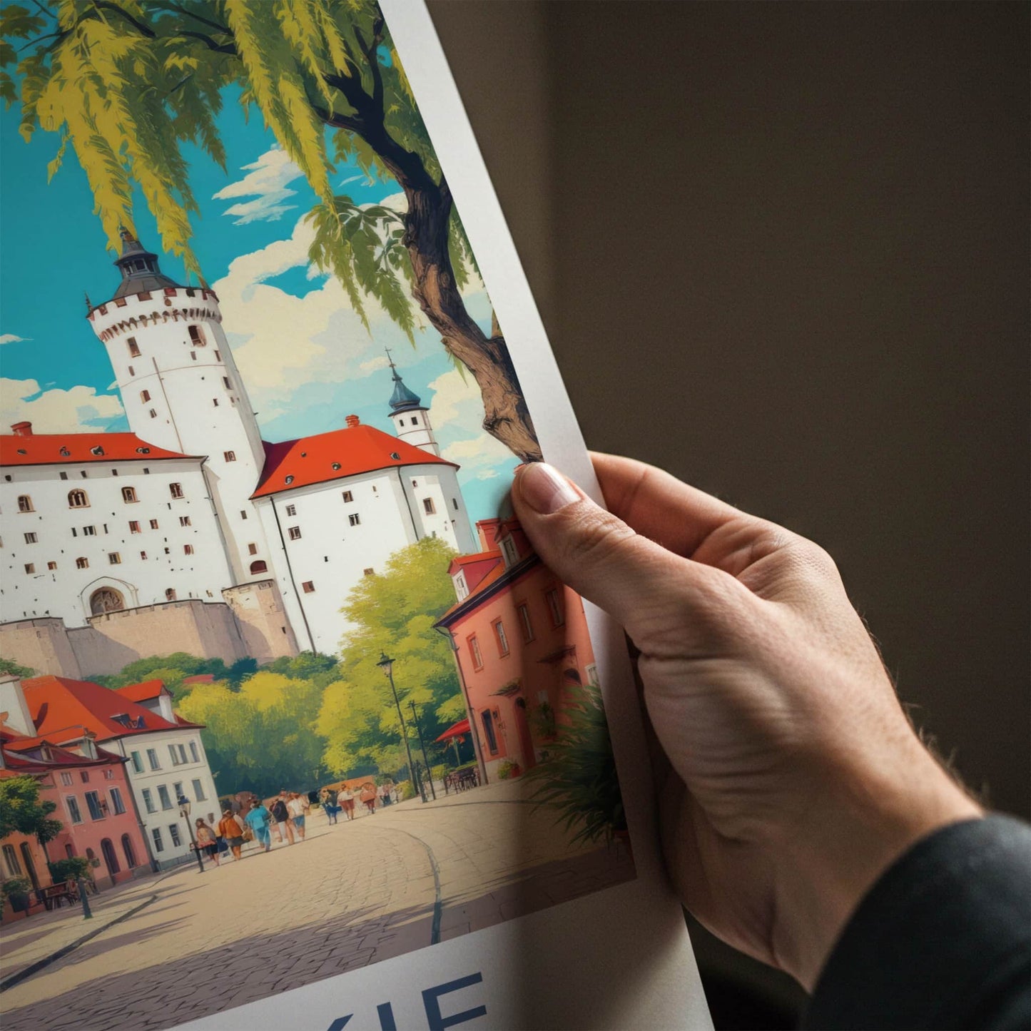 Lubelskie Poster - Poland Art Print - Historic Castle Town Wall Decor