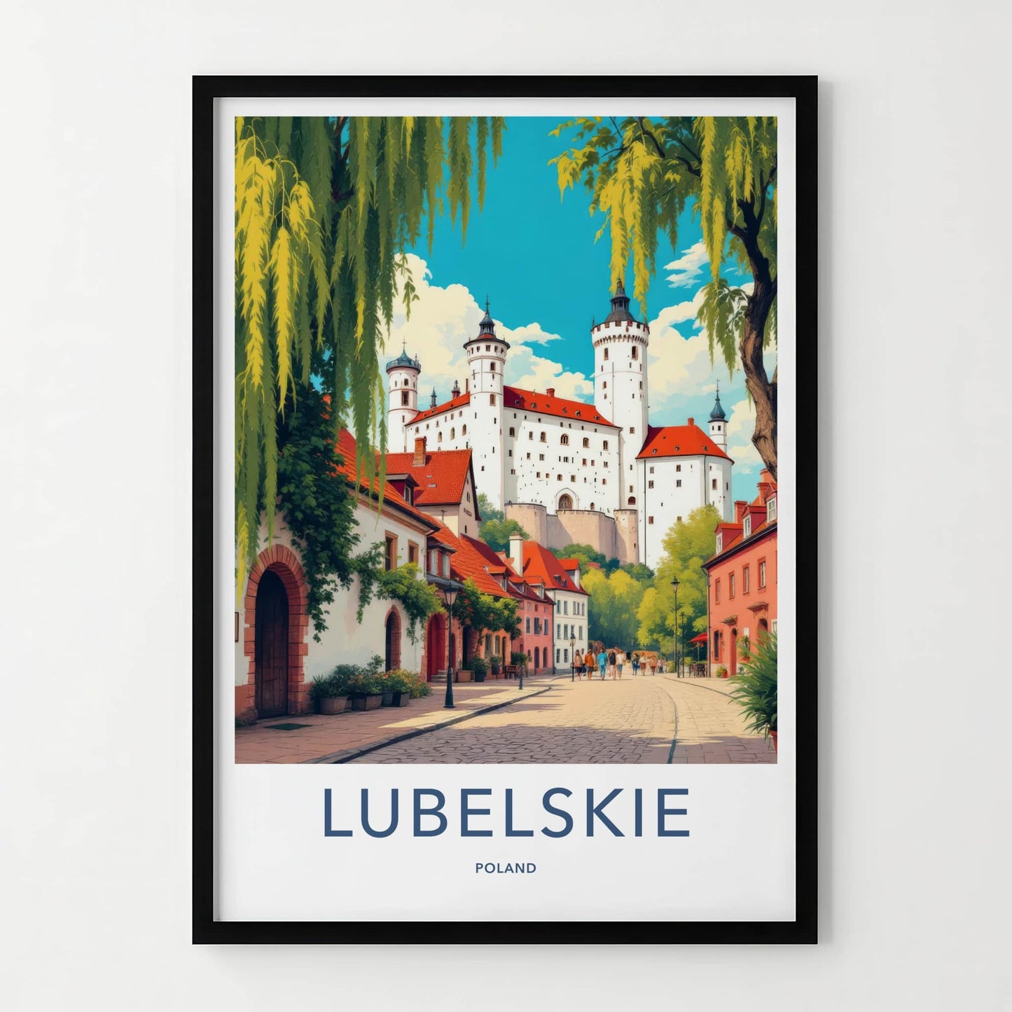 Lubelskie Poster - Poland Art Print - Historic Castle Town Wall Decor