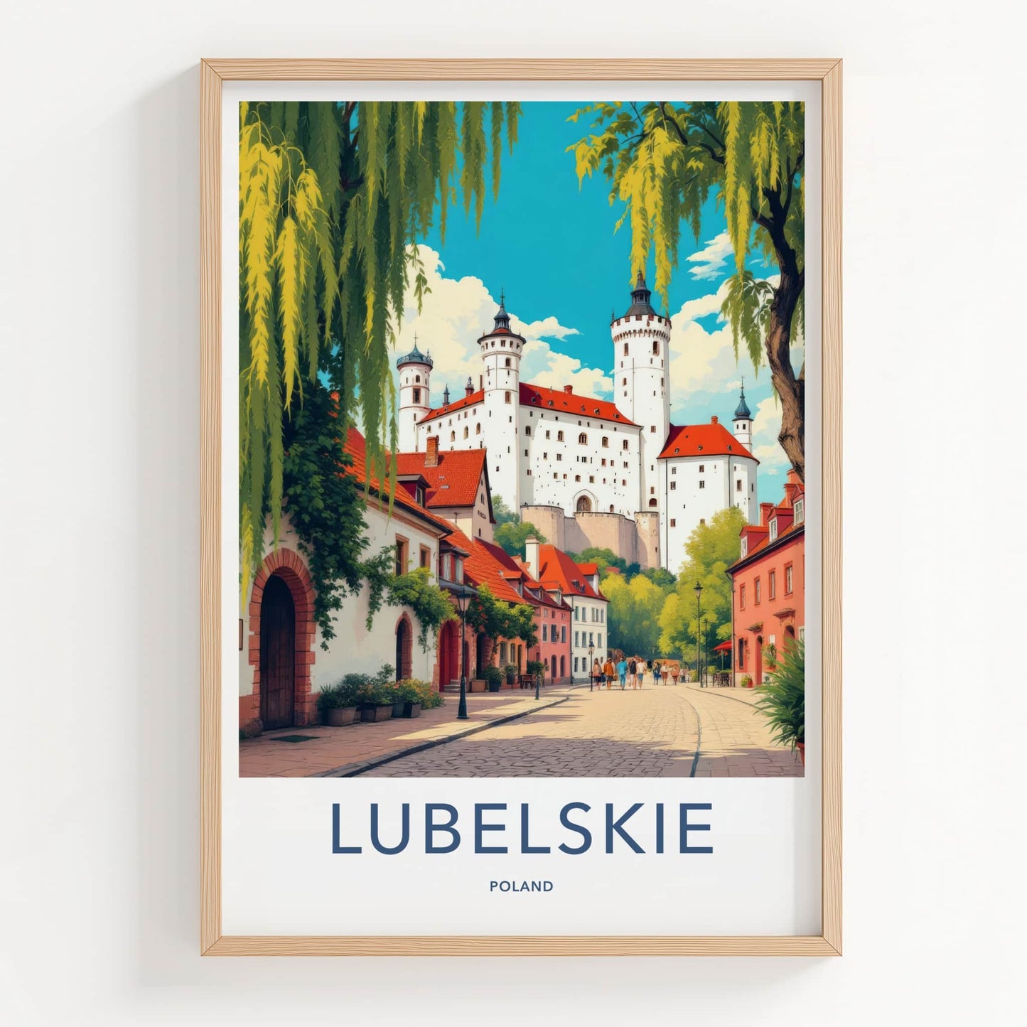 Lubelskie Poster - Poland Art Print - Historic Castle Town Wall Decor