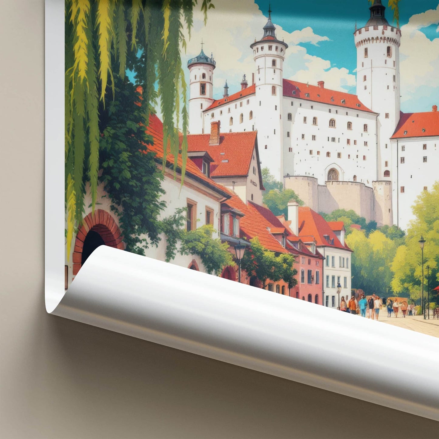 Lubelskie Poster - Poland Art Print - Historic Castle Town Wall Decor