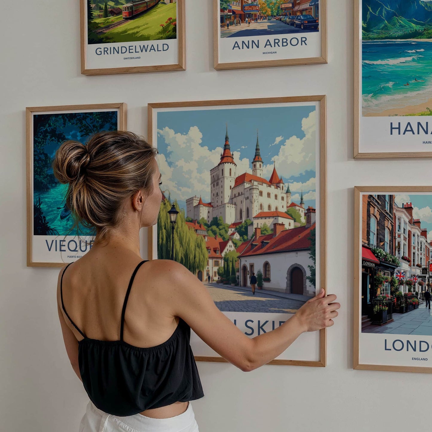 Lubelskie Poster - Poland Travel Art - Historic Castle Town Wall Decor
