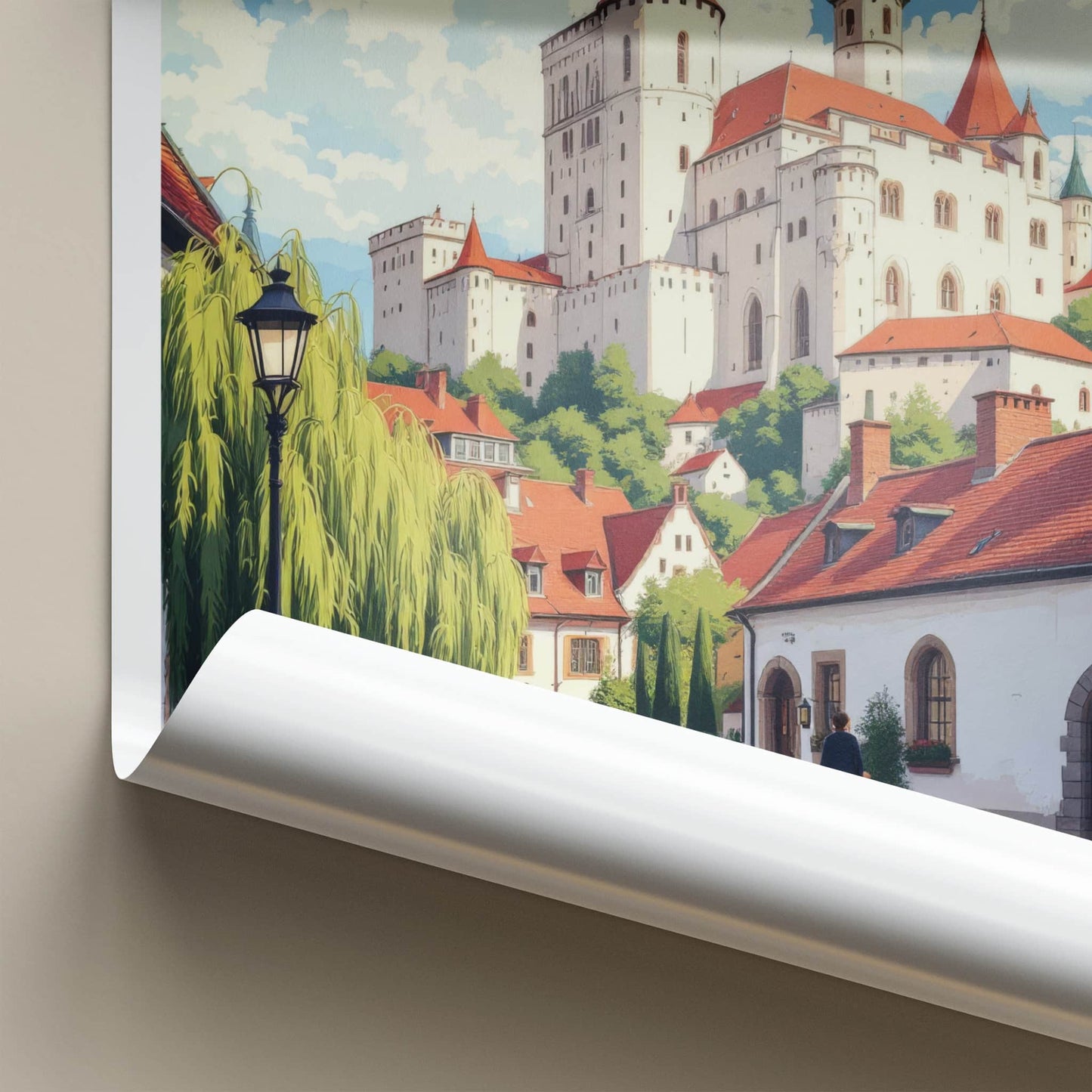 Lubelskie Poster - Poland Travel Art - Historic Castle Town Wall Decor