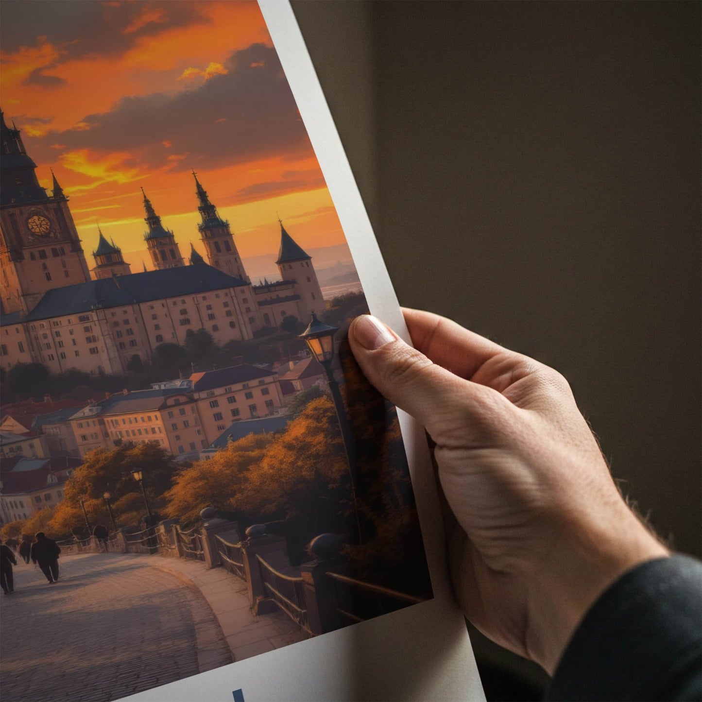 Lublin Poster - Poland Fine Art - Historic Castle Sunset Gallery Art