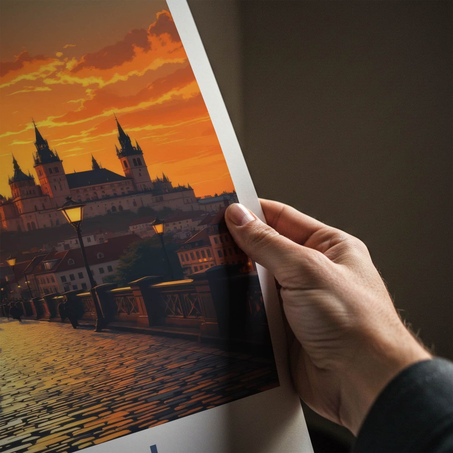 Lublin Poster - Poland Framed Art - Golden Hour Cityscape Gallery Art