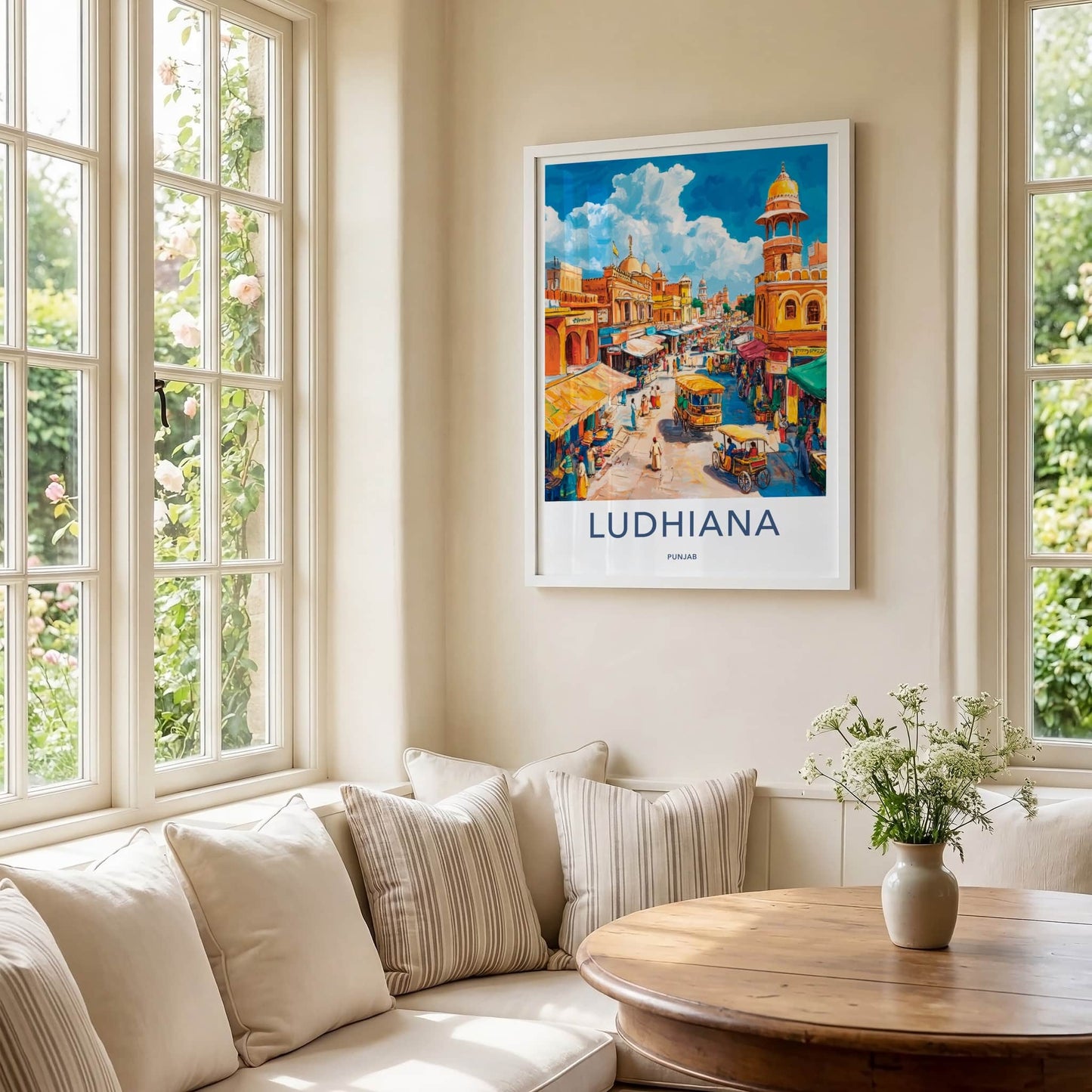 Ludhiana Poster - India Travel Art - Punjab Vibrant Cityscape Home Decor