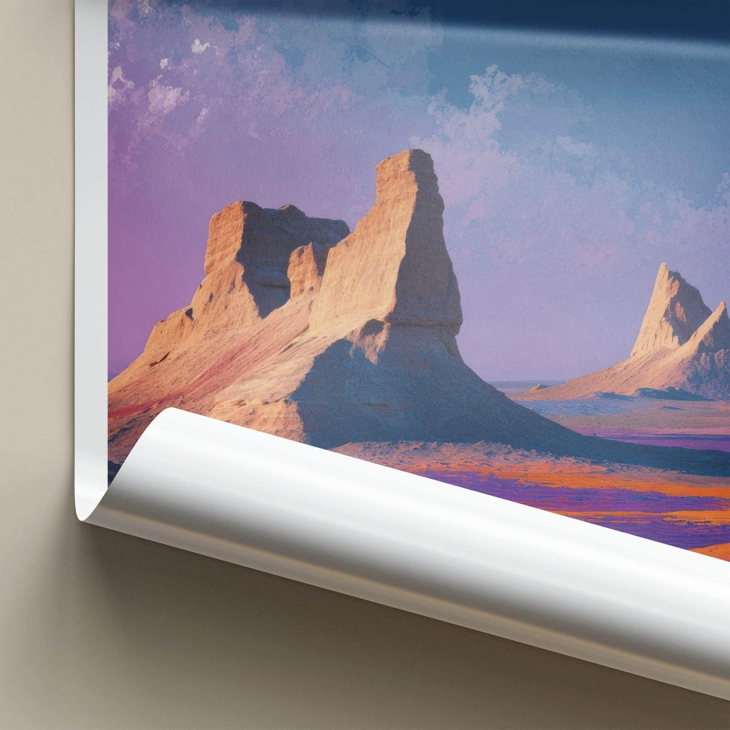 Lut Desert Poster - Iran Travel Print - Desert Rock Formations Home Decor