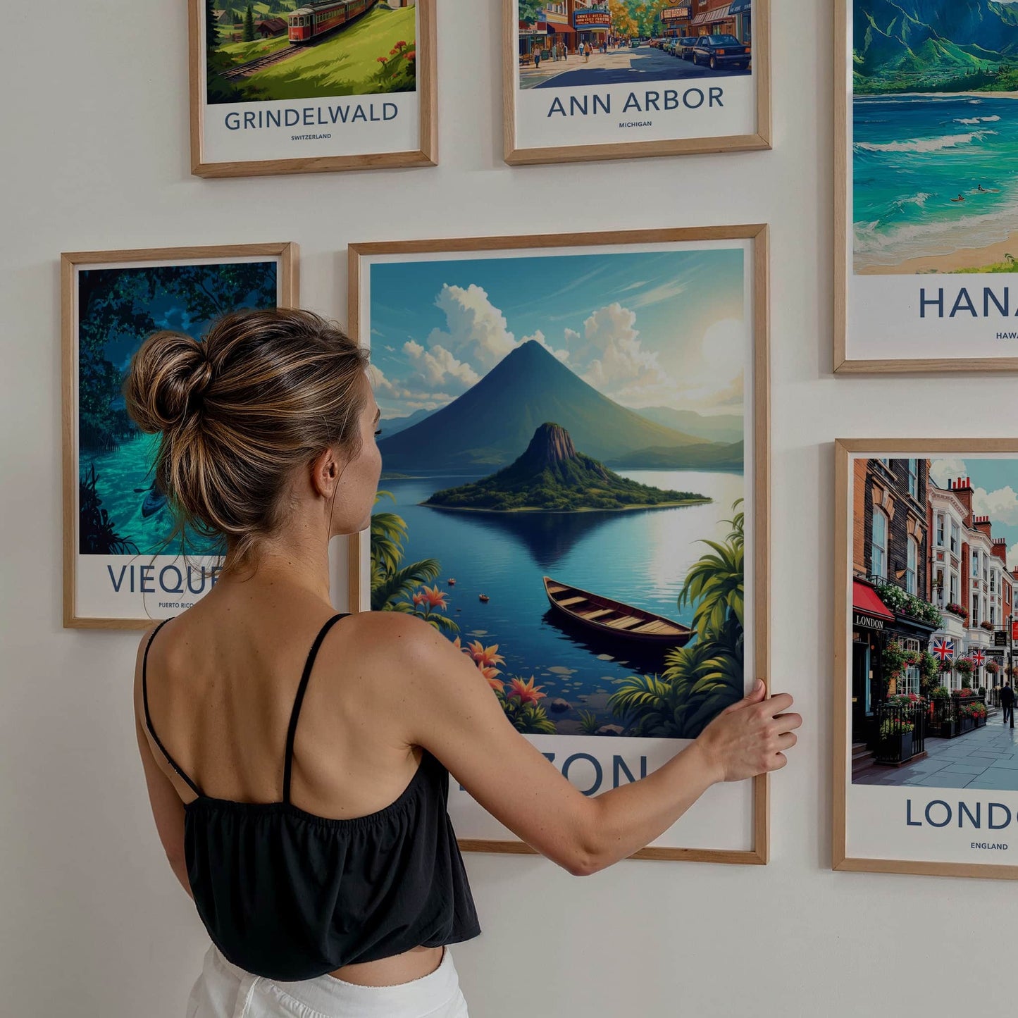 Luzon Poster - Philippines Travel Art - Majestic Volcanic Island Home Decor