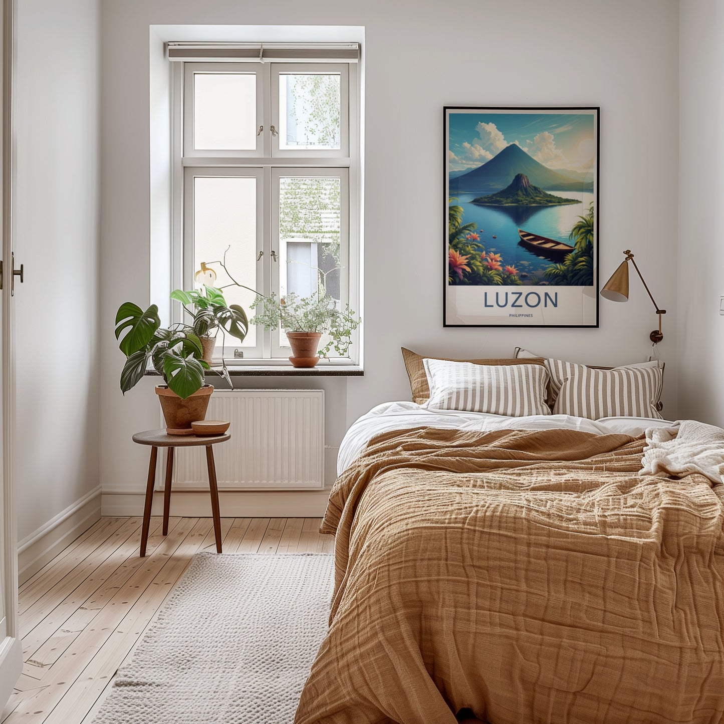 Luzon Poster - Philippines Travel Art - Majestic Volcanic Island Home Decor