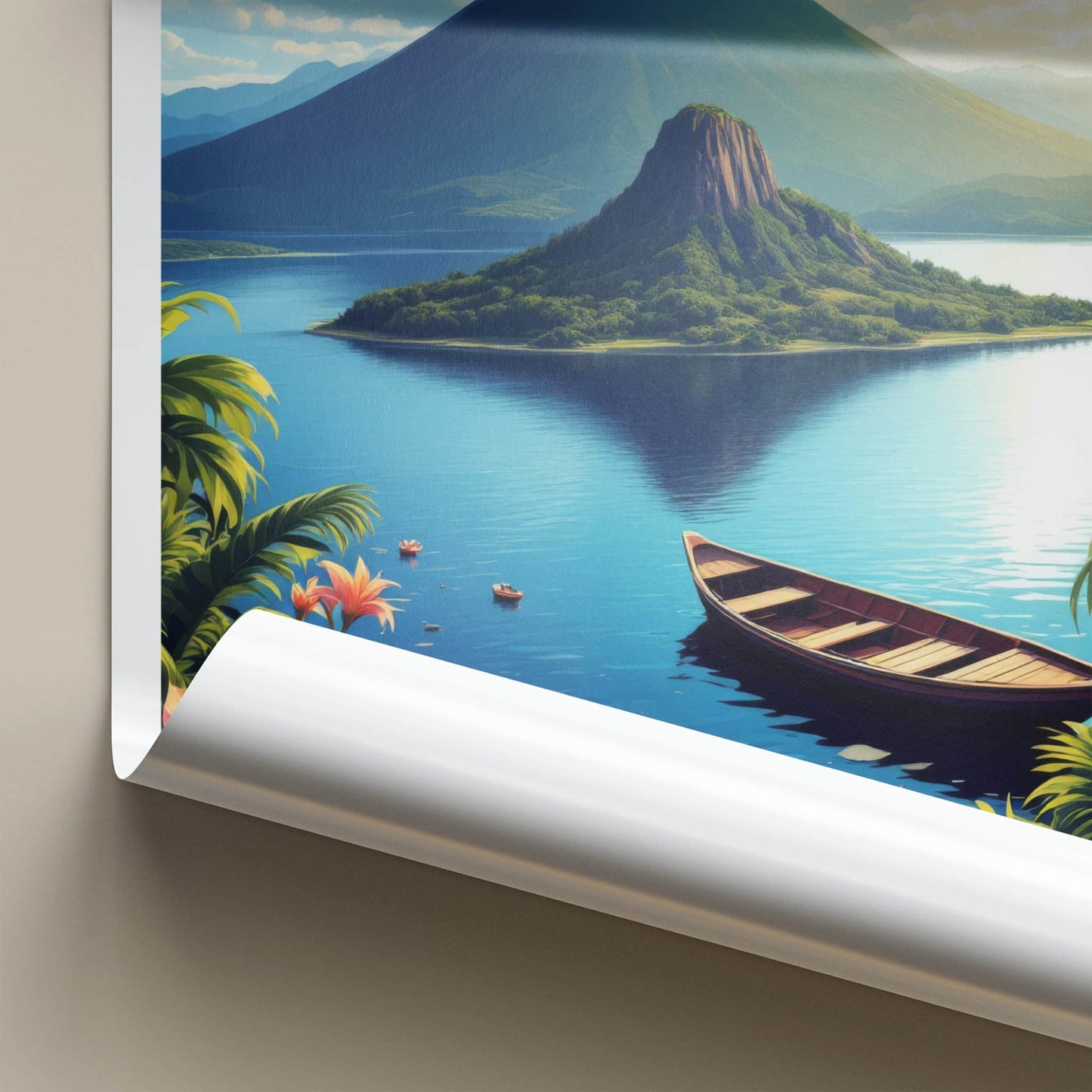 Luzon Poster - Philippines Travel Art - Majestic Volcanic Island Home Decor