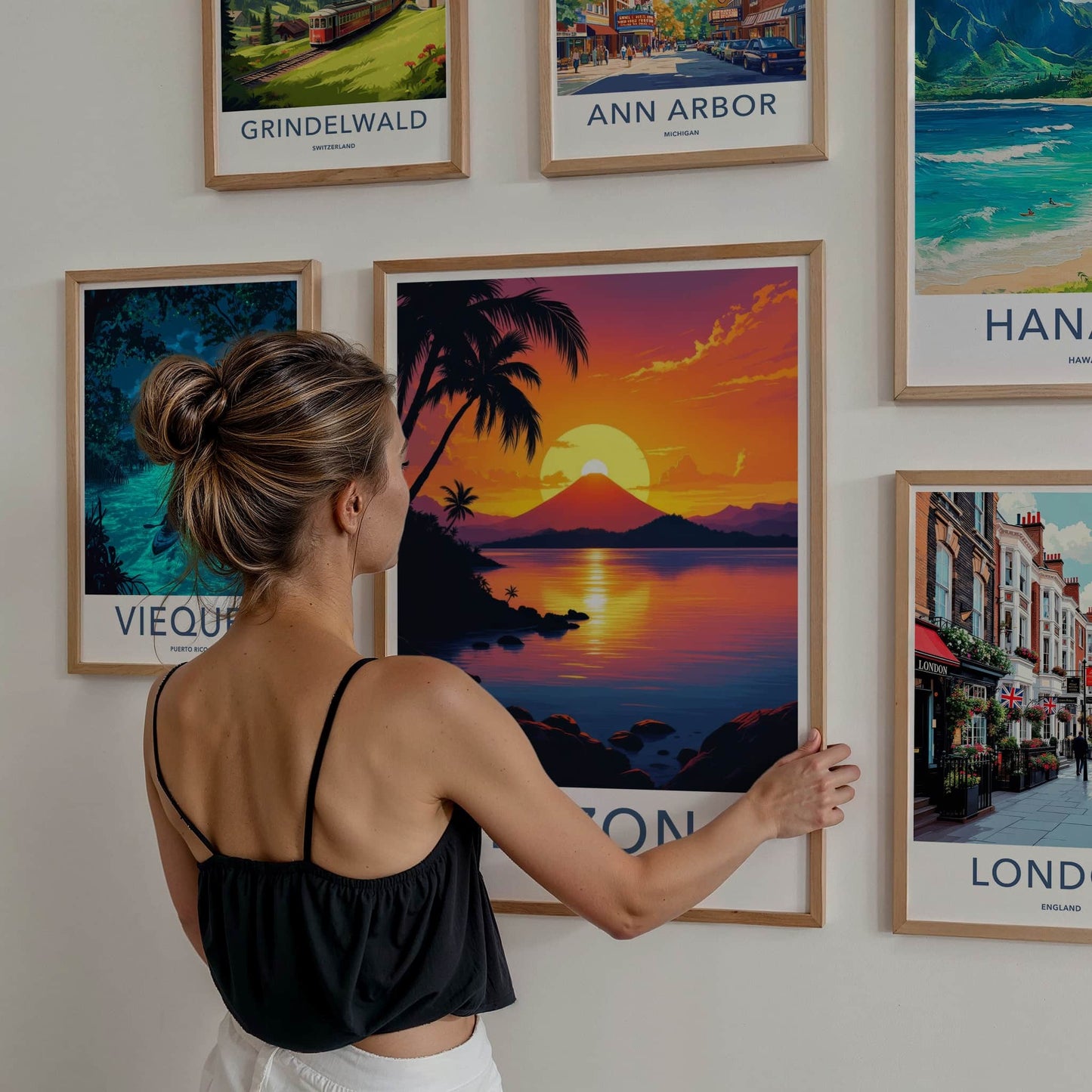 Luzon Poster - Philippines Wall Art - Tropical Island Sunset Home Decor